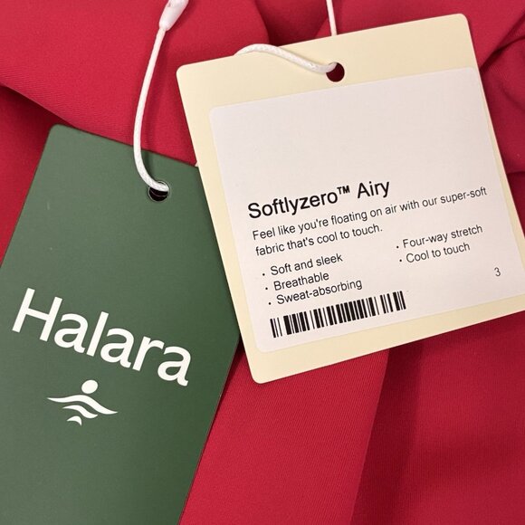 Halara Softlyzero Airy Shorts NEW Womens Small Wide High Waist Pockets Pink - Picture 5 of 13